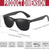 KANASTAL lunettes de soleil homme polarisées Lunettes de mode vintage lunettes de soleil carrées classiques lunette de ski Protection UV400