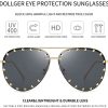 Dollger Lunettes de Soleil pour Femme Classique Pilote Lunettes de Soleil Monture Métal Style Mode Protection UV400