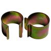 41taI3q2V2L.jpg Lot de 20 clips métal revêtement Zinc 30mm x 30mm pour serre