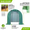 51-w213LeXL.jpg BRAST Serre de Jardin 12m2 (3x4) serre tunnel, parois enroulables, très stable: Tubes d’acier galvanisés et Film spéciale de protect 175 g/m2, aération optimale, montage rapide, serre de jardin tunnel