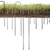 51-z6-dC7qL._AC_.jpg GardenMate lot de 100 piquets de fixation en acier 2,9 mm, 150 mm long, 25 mm large