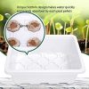 513Y0Zh1SIL._AC_.jpg Jzy Qzn 5 PCS Bac à Semis Mini Serre de Jardin Plateaux de Semences avec Couvercle/Étiquettes/Outils Plateaux de Démarrage de Semis 12 Cellules pour Germination, Croissance de Graines (Blanc)