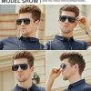 515IxkqhWLL._AC_.jpg Lunettes de soleil pilote polarisées surdimensionnées rétro pour hommes femmes lunettes à monture en métal classique