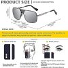 5180L0VOxkL._AC_.jpg Lunettes de soleil pilote polarisées surdimensionnées rétro pour hommes femmes lunettes à monture en métal classique
