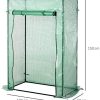518WX8MXvjL._AC_.jpg Outsunny Serre de Jardin Serre à tomates 1L x 0,5l x 1,5H m Porte zippée déroulante Acier thermolaqué PE Haute densité 140 g/m² Anti-UV