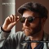 ZENOTTIC Lunette de soleil polarisé Rétro Classique Ronde Rétro Lunettes de soleil UV400 Cadre Homme Femme