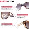51Gemfl4L._AC_.jpg CGID Lunettes de Soleil Femme Polarisées Surdimensionnées Designer Protection UV400 MJ85