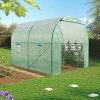 51Hh2a5z9jL._AC_.jpg IDMarket - Serre Tunnel de Jardin 6M² Verte Gamme maraîchère Roma 2x3M