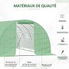 51Pgr1xbrcL._AC_.jpg Outsunny Serre de Jardin Tunnel 18 m² dim. 6L x 3l x 2H m - 8 fenêtres, Porte zippée Enroulable - châssis Tubulaire Acier galvanisé, bâche PE Haute densité Vert