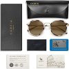 Carfia Vintage Lunettes de Soleil Femme Polarisées/lunette anti lumiere bleue Retro Style Protection UV400 pour Voyage Conduire Achats
