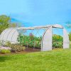 51d0TqcfPvL._AC_.jpg IDMarket - Serre Tunnel de Jardin 4 Saisons 24M² Blanche Gamme maraîchère des Andes 8x3M