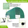 51eg-84-i5L.jpg BRAST Serre de Jardin 12m2 (3x4) serre tunnel, parois enroulables, très stable: Tubes d’acier galvanisés et Film spéciale de protect 175 g/m2, aération optimale, montage rapide, serre de jardin tunnel