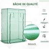 51gmvgvzivL._AC_.jpg Outsunny Serre de Jardin Serre à tomates 1L x 0,5l x 1,5H m Porte zippée déroulante Acier thermolaqué PE Haute densité 140 g/m² Anti-UV