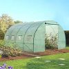51hdcauAe7L._AC_.jpg IDMarket - Serre Tunnel de Jardin 12 m² Verte Gamme maraîchère Zebra 4x3M