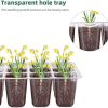 51oyusZH7vL._AC_.jpg Jzy Qzn 5 PCS Bac à Semis Mini Serre de Jardin Plateaux de Semences avec Couvercle/Étiquettes/Outils Plateaux de Démarrage de Semis 12 Cellules pour Germination, Croissance de Graines (Blanc)
