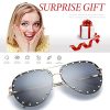 Dollger Lunettes de Soleil pour Femme Classique Pilote Lunettes de Soleil Monture Métal Style Mode Protection UV400