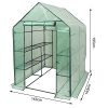 51qGMkEJMvS.jpg WOLTU GWH00502gn Serre de Jardin PE pour légumes avec Porte, Vert, 143x143x195cm