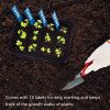 615rs4z96NL._AC_.jpg Jzy Qzn 5 PCS Bac à Semis Mini Serre de Jardin Plateaux de Semences avec Couvercle/Étiquettes/Outils Plateaux de Démarrage de Semis 12 Cellules pour Germination, Croissance de Graines (Blanc)