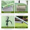 61EId9gzEUL._AC_.jpg Outsunny Serre de Jardin Tunnel 18 m² dim. 6L x 3l x 2H m - 8 fenêtres, Porte zippée Enroulable - châssis Tubulaire Acier galvanisé, bâche PE Haute densité Vert