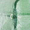 61HY8S9ItL._AC_.jpg Outsunny Serre de Jardin Tunnel 18 m² dim. 6L x 3l x 2H m - 8 fenêtres, Porte zippée Enroulable - châssis Tubulaire Acier galvanisé, bâche PE Haute densité Vert