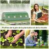 61l7hz2ou7L._AC_.jpg Outsunny Serre de Jardin Tunnel 18 m² dim. 6L x 3l x 2H m - 8 fenêtres, Porte zippée Enroulable - châssis Tubulaire Acier galvanisé, bâche PE Haute densité Vert