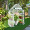 61r7pns6c4L._AC_.jpg Serre de Jardin avec housse en PVC épaissir Tente abri fenêtres d'observation Nouvelle version, petite entrée 3 niveaux 6 étagères Serre pour semis, fleurs, culture de plantes, 195x143x73cm