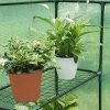 61uSHgLEUS.jpg WOLTU GWH00502gn Serre de Jardin PE pour légumes avec Porte, Vert, 143x143x195cm