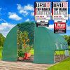 BRAST Serre de Jardin 12m2 (3x4) serre tunnel, parois enroulables, BRAST Serre de Jardin 12m2 (3x4) serre tunnel, parois enroulables, très stable: Tubes d’acier galvanisés et Film spéciale de protect 175 g/m2, aération optimale, montage rapide, serre de jardin tunnel