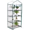 Dawoo Mini Serre de Jardin,Petite étagère de Serre, 4 serres Dawoo Mini Serre de Jardin,Petite étagère de Serre, 4 serres de Jardin Portables à étagères Extérieures et Intérieures,68 cm (L) x 48 cm (L) x 158 cm (H) (4 Niveaux)