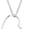 Elli Collier Femme Pendentif Coeur Filigrane en Argent Sterling 925 Elli Collier Femme Pendentif Coeur Filigrane en Argent Sterling 925