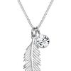 Elli Collier Femme Plume en Argent Sterling 925 Elli Collier Femme Plume en Argent Sterling 925