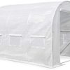 Garden Point La Serre en Polyéthylène 3,5 x 2 x Garden Point La Serre en Polyéthylène 3,5 x 2 x 2 m Serre de Jardin Tunnel Serre maraichère avec Cadre en Acier Galvanisé de la diamètre 25mm (Blanc)