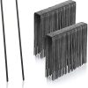 GardenMate lot de 100 piquets de fixation en acier 2,9 GardenMate lot de 100 piquets de fixation en acier 2,9 mm, 150 mm long, 25 mm large