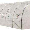 IDMarket - Serre Tunnel de Jardin 24m² Blanche Gamme maraîchère IDMarket - Serre Tunnel de Jardin 24m² Blanche Gamme maraîchère des Andes 8x3M