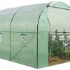 IDMarket - Serre Tunnel de Jardin 6M² Verte Gamme maraîchère IDMarket - Serre Tunnel de Jardin 6M² Verte Gamme maraîchère Roma 2x3M