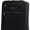 ITACA - Valise Cabine Valise Souple Petite de Voyage Trolley ITACA - Valise Cabine Valise Souple Petite de Voyage Trolley 2 Roues 55 cm Polyester EVA. Les Bagages à Main. Souple Résistant et Léger. Manche Poignée. Low Cost Ryanair. T71950, Couleur Noir
