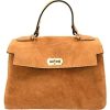 KristyX Sac femme à main en cuir véritable suédé Made KristyX Sac femme à main en cuir véritable suédé Made in Italy 6033CAM