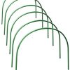 Redsa Lot de 6 arceaux de serre en acier avec Redsa Lot de 6 arceaux de serre en acier avec revêtement en plastique antirouille pour serre de jardin 120 x 48 x 48 cm
