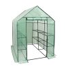 WOLTU GWH00502gn Serre de Jardin PE pour légumes avec Porte, WOLTU GWH00502gn Serre de Jardin PE pour légumes avec Porte, Vert, 143x143x195cm