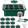 YAUNGEL Mini Serre pour Plantes, 10 Pièces 120 Cellules Intérieure YAUNGEL Mini Serre pour Plantes, 10 Pièces 120 Cellules Intérieure Plateau Semis Bac à semis Pépinière Boîte de Culture avec Couvercle et Ventilation Durables
