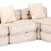 vidaXL Canapé-lit modulaire à 3 places Beige Tissu vidaXL Canapé-lit modulaire à 3 places Beige Tissu