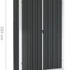 1647587776_41NvcDtC6L._AC_.jpg Leepesx Abri de Jardin Maison de Stockage Abri de Rangement d'extérieur Abri de Jardin Anthracite 107,5x46x183 cm Acier galvanisé