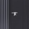 311n-5biCpL._AC_.jpg Outsunny Abri de Jardin - Remise pour Outils - cabanon Porte verrouillable - dim. 1L x 1,03l x 1,6H m - tôle d'acier ondulée Anthracite
