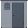 313nNdoSvuL._AC_.jpg Vente-unique Abri de Jardin en résine Gris Anthracite 2,12 m² NERIO