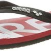 314A8LQgmdL._AC_.jpg arena Tongs Unisexe, Sandales de Plage et de Piscine, Rouge-Noir-Blanc, Taille 44-45