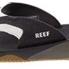 314iPrN7ttL._AC_.jpg Reef Leather Fanning White/Brown, Tongs Homme