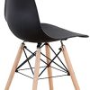 315MKoEQ4-S._AC_.jpg Mid-Century Lot de 6 chaises scandinaves de salon patchwork avec pieds en hêtre pour salle à manger chambre à coucher (Noir (6 pièces)
