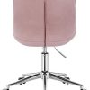 315da8z6tL._AC_.jpg WOLTU BS76rs Chaise de Bureau Tabouret roulettes réglable en Hauteur, Tabouret de Bureau Chaise pivotante en Velours,Rose