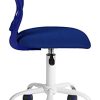 Chaise de Bureau Ergonomique pour Enfants et Adolescents. Chaise d'ordinateur pivotante à 360 ° et réglable en Hauteur sans accoudoirs - Bleu