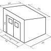 31E9UUUofeL._AC_.jpg Gardiun Abri de Jardin en Bois Sergei - 4,16 m² 204x204x200 cm